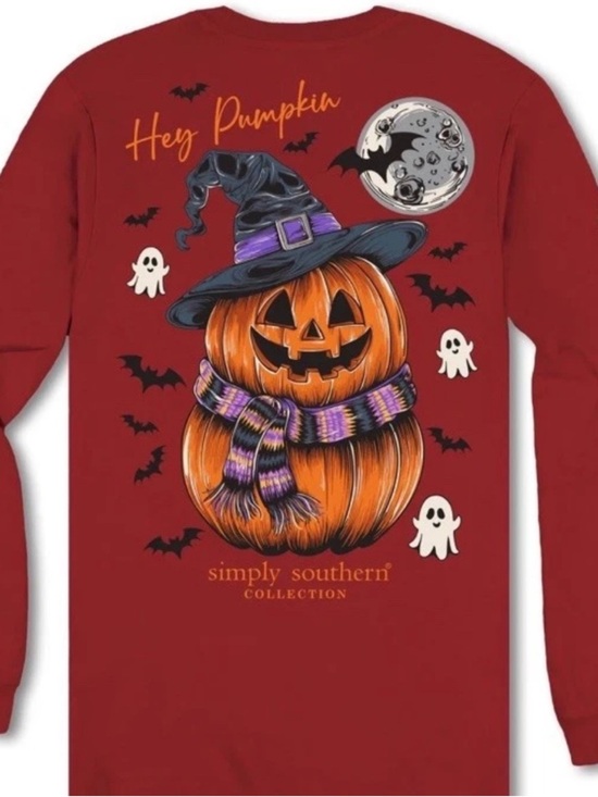 Simply Southern Tops - Simply Southern Halloween "Hey Pumpkin" Pumpkin Tee XXL 2XL